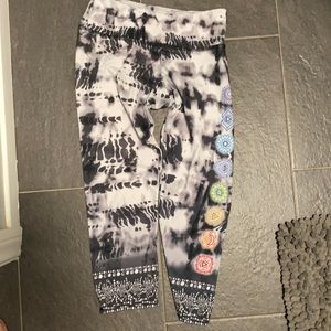 Onzie Yoga pants with all the chakras.